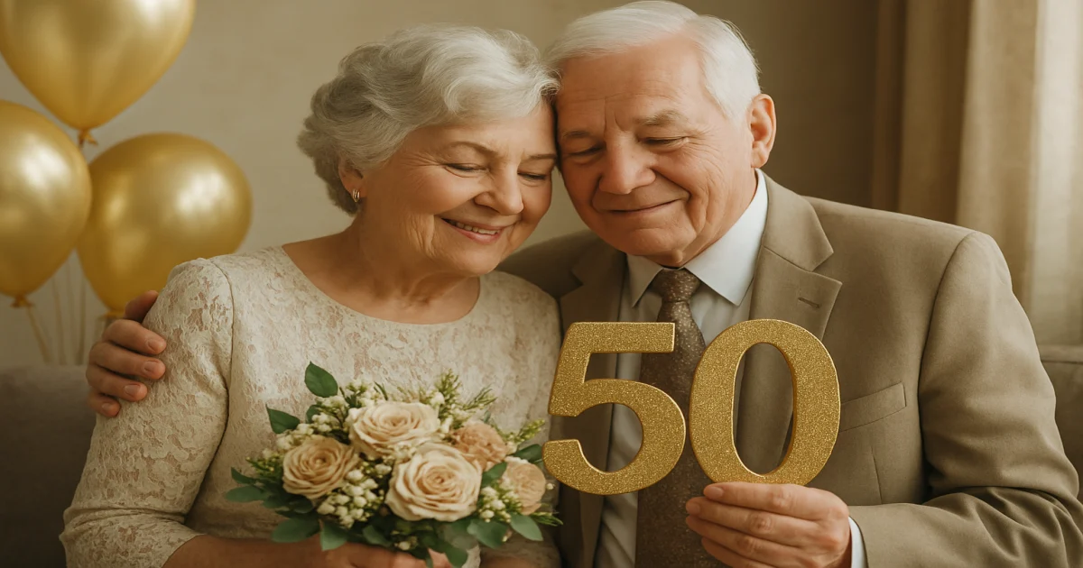 Топ-45 привітань із золотим весіллям: красиві побажання на 50 років шлюбу
