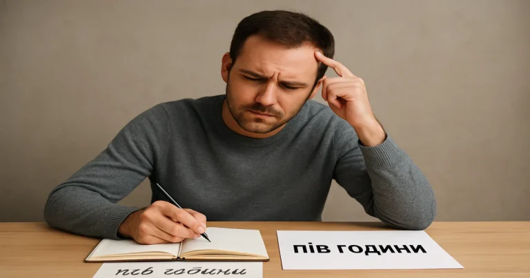 Як правильно пишеться «пів години» — разом чи окремо